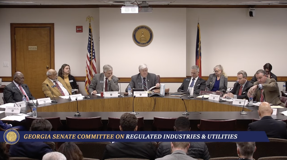Georgia Senate Committee on Regulated Industries and Utilities meeting
