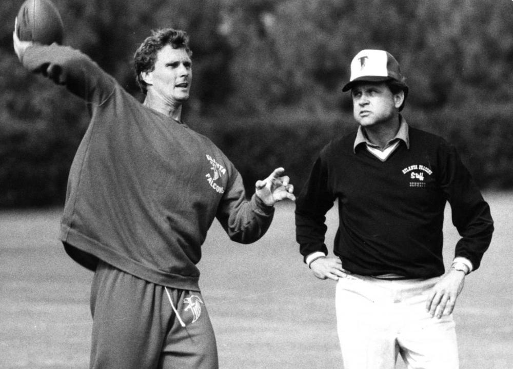 Quarterback Steve Bartkowski and Leeman Bennett.