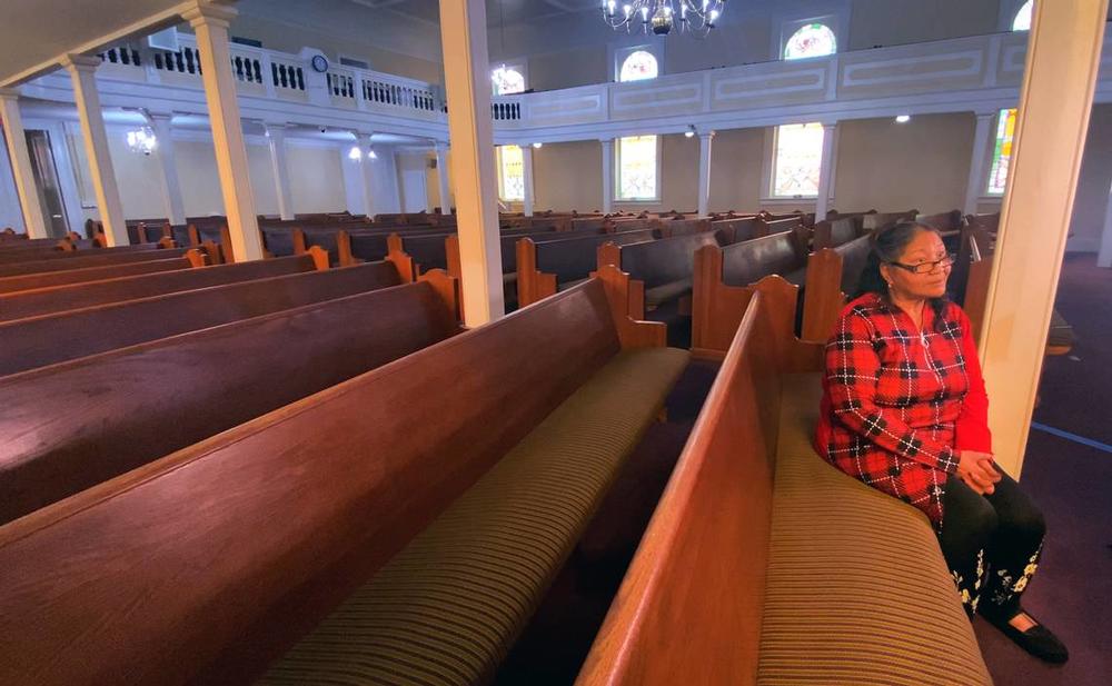 Carolyn Hensley is the church historian at Saint James African Methodist Episcopal (AME) Church of Columbus, Georgia. 02/16/2024 Mike Haskey mhaskey@ledger-enquirer.com  