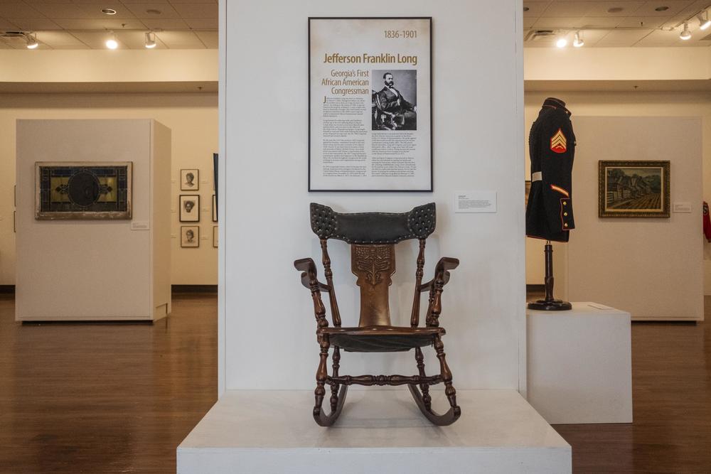 Jefferson Long's rocking chair in Macon's Tubman African American Musuem. 