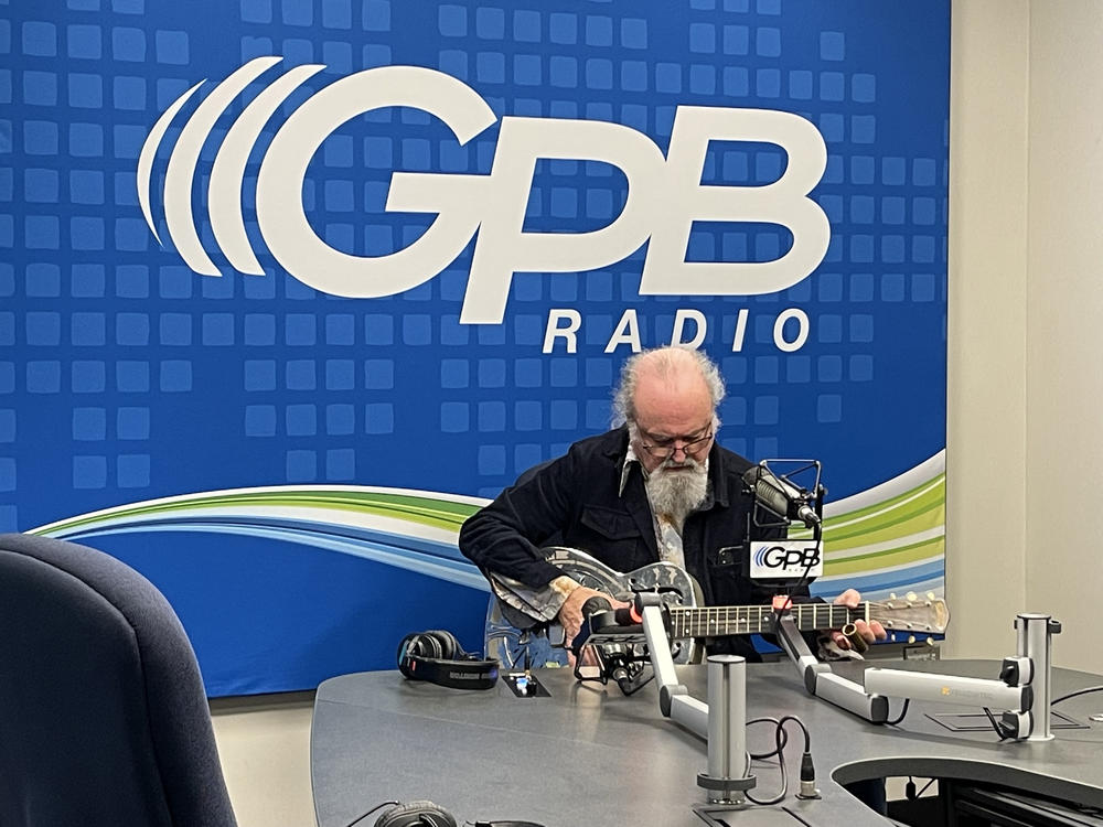 Tinsley Ellis in the GPB Radio Studios