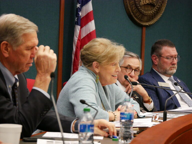 Rep. Penny Houston, a Nashville Republican, raises concerns about the noise associated with bitcoin centers, citing the experience of Adel residents who live near one in her district. Jill Nolin/Georgia Recorder