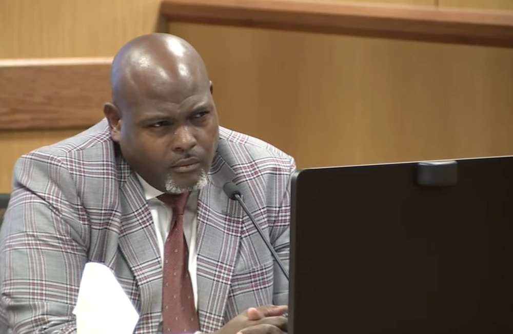 Terrence Bradley, Nathan Wade's former business partner and former divorce attorney, in court in the Fulton County Courthouse, Tuesday, Feb. 27, 2024, in Atlanta.
