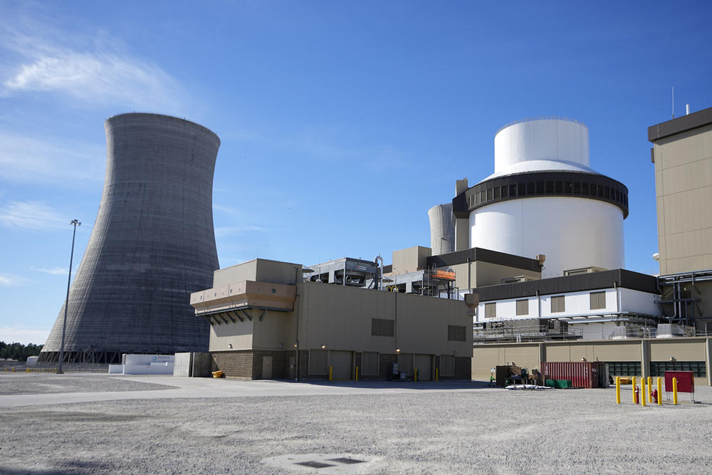 Unit 3’s reactor and cooling tower stand at Georgia Power Co.'s Plant Vogtle nuclear power plant on Jan. 20, 2023, in Waynesboro, Ga. Company officials announced Wednesday, May 24, 2023, that Unit 3, one of two new reactors at the site, has reached commercial operation after years of delays and billions in cost overruns.