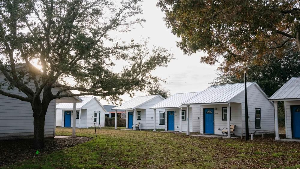 Tiny homes at Hand in Hand of Glynn sit empty waiting for its first residents, Dec. 05, 2023, in Brunswick.