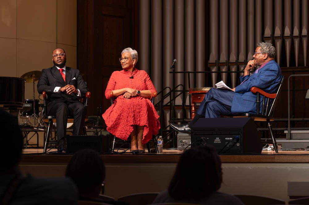 Rev. Rylan Harris, Rev. Dr. Cynthia Hale and Rev. Dr. Dwight Andrews