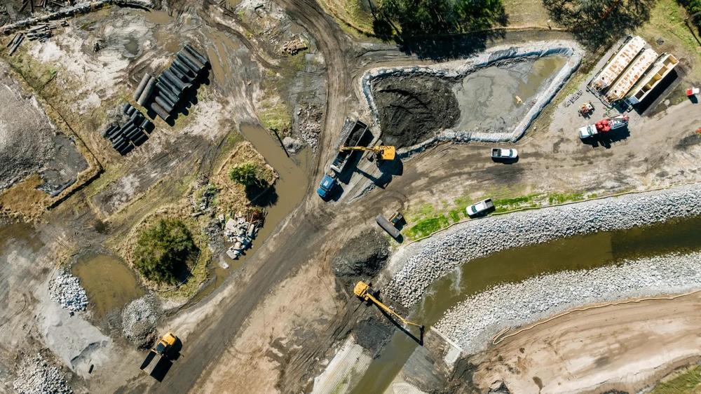 Clean up at the Terry Creek Dredge Spoils/Hercules Outfall Superfund site, Feb. 7, 2024, Brunswick, GA.