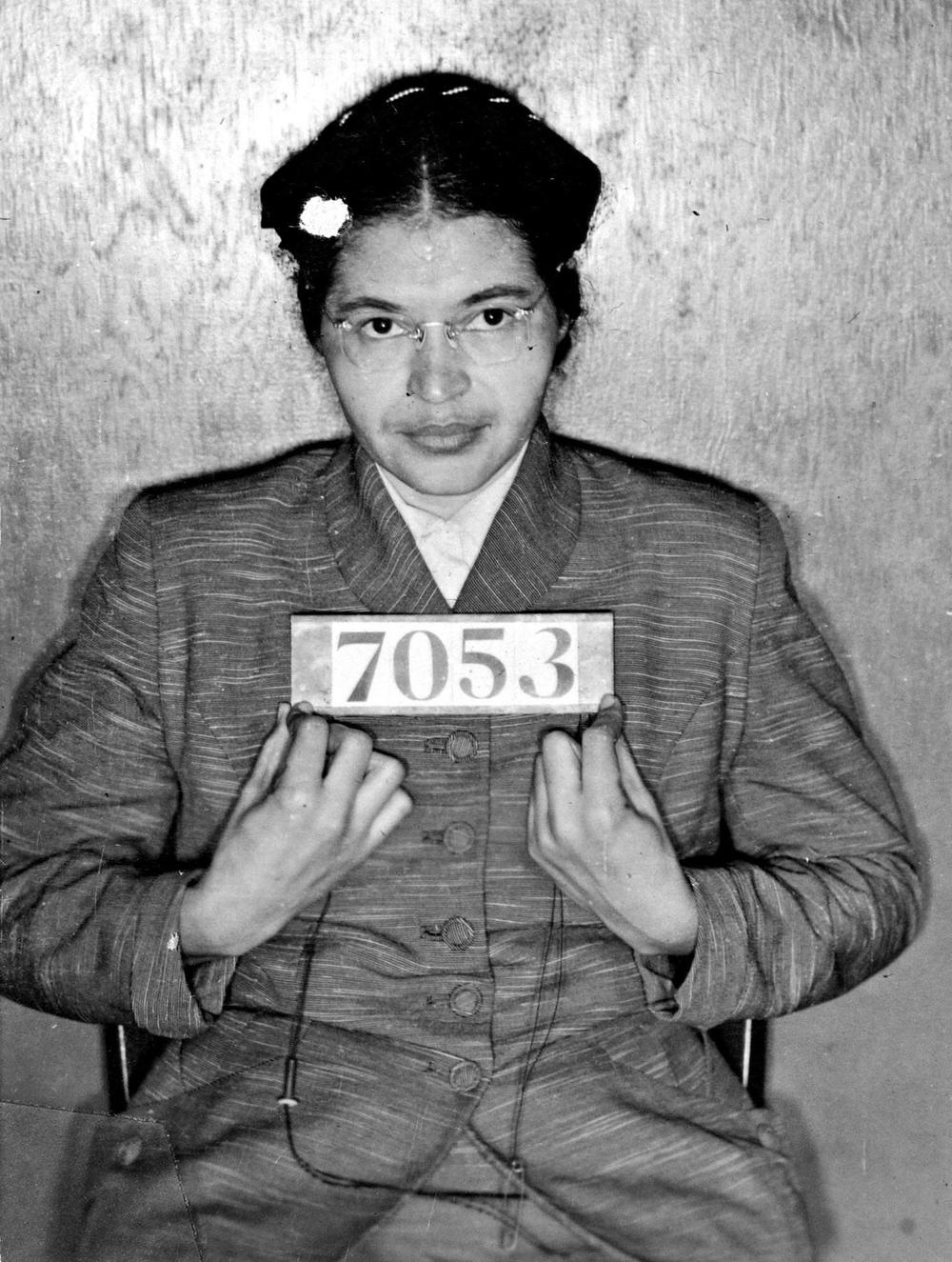 Mugshot of Rosa Parks