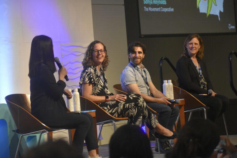 Arena AI experts, from left, Leah Bae, Sonya Reynolds, Ben Resnik and Betsy Hoover.