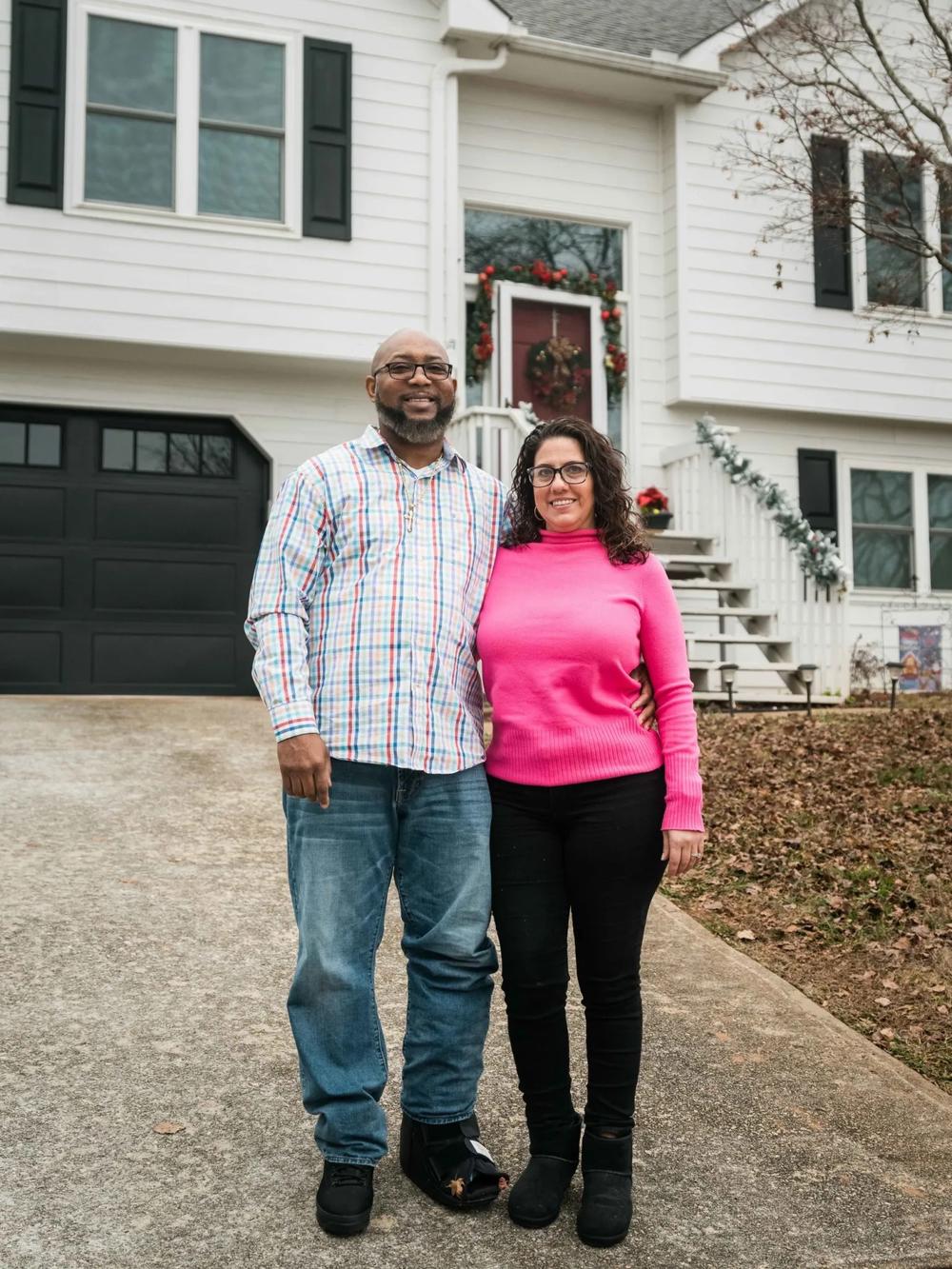 Sam McCaster and his wife, at their home. Dec. 16, 2023, in Buford, GA. 