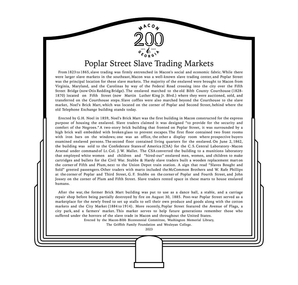 Click to read the text of the Poplar Street marker. 
