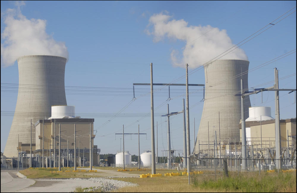Units 3 and 4 at Plant Vogtle feature a novel safety feature for nuclear reactors. Huge tanks of water atop the units will drop to cool them in an emergency without an operator needing to trigger them. 