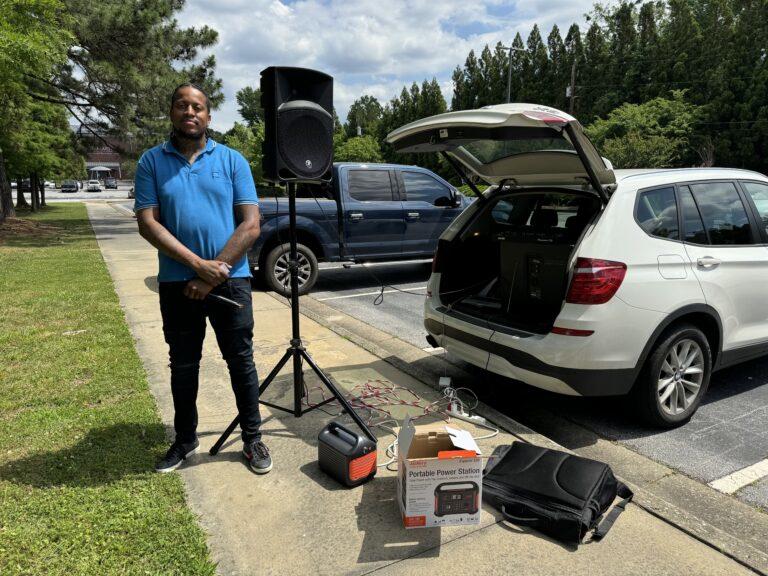 Issa Jackson, who is known professionally as DJ Kutt Throat, participated in the nonpartisan DJs at the Poll initiative.