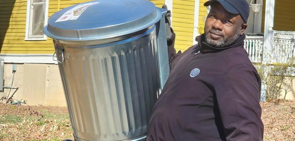 Solid Waste employee Freddie Hardy 