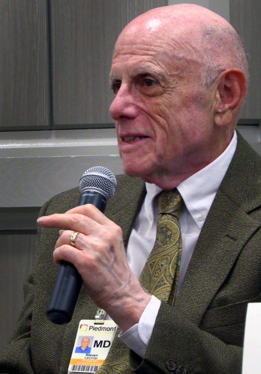 Dr. Steven Leichter, M.D., answers questions at a press conference Thursday afternoon in Columbus, Georgia.