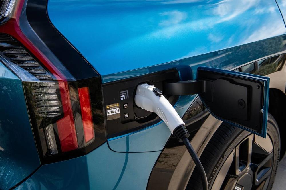 2024 EV9 GT-Line charge port. (Kia Georgia)