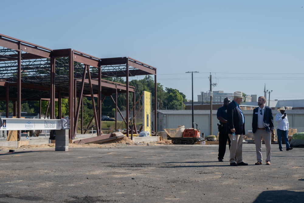 The Crisis Stabalization Diagnostic Center is being built across the street from the Bibb County Jail on Hazel Street.