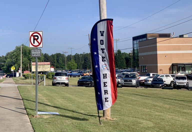 Mount Zion High School serves as a voting precinct in Clayton County. Stanley Dunlap/Georgia Recorder