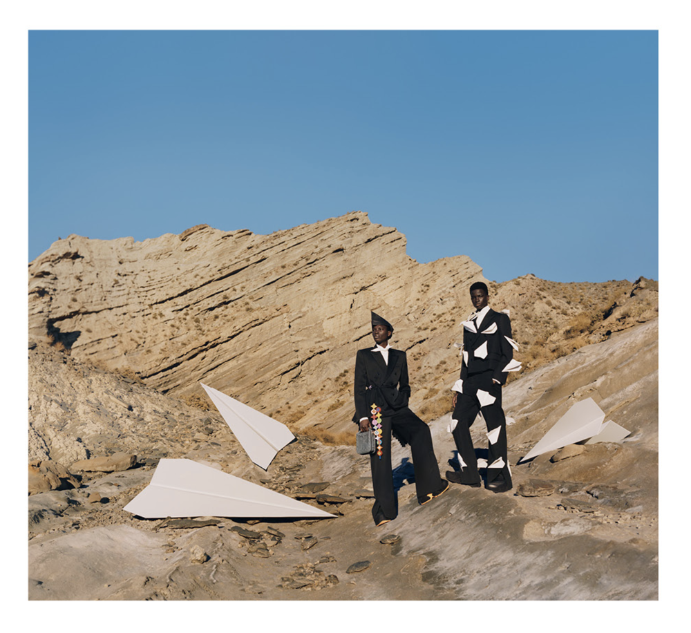 Tyler Mitchell's 'Untitled (Paper Planes), 2022' is a key work in his new solo exhibition at Atlanta's High Museum of Art. The show is on display until Dec. 1, 2024.