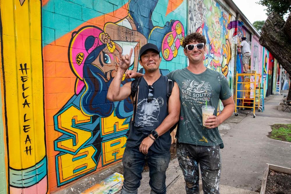 Dosa Kim, left, and Chris Wright, founders and organizers of the ACMF. Photograph by Isadora Pennington.