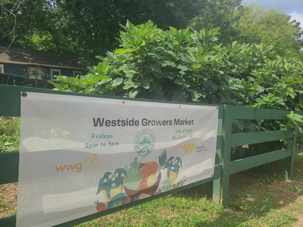 The garden offers affordable fresh fruits and vegetables to people in Vine City on Atlanta's Westside.
