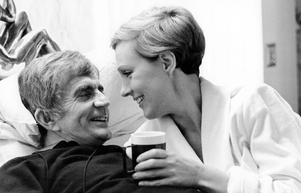 Blake Edwards and Julie Andrews on the set of 1982's Victor/Victoria.