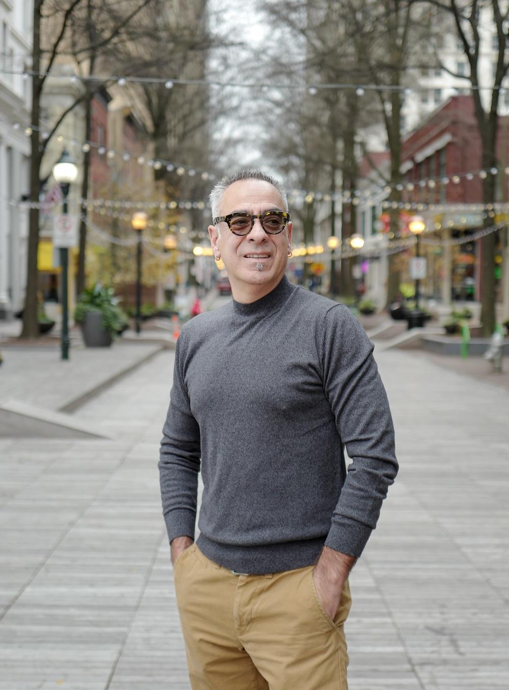 George Glezman is shown in this posed outdoor photo.