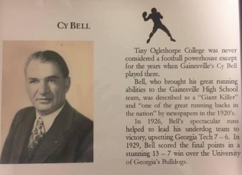 “Cy Bell is the greatest running back in the country," wrote sports columnist extraordinaire O.B. Keeler of the Atlanta Journ