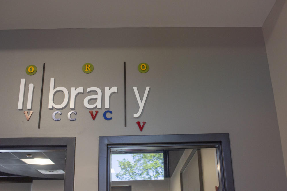 library sign