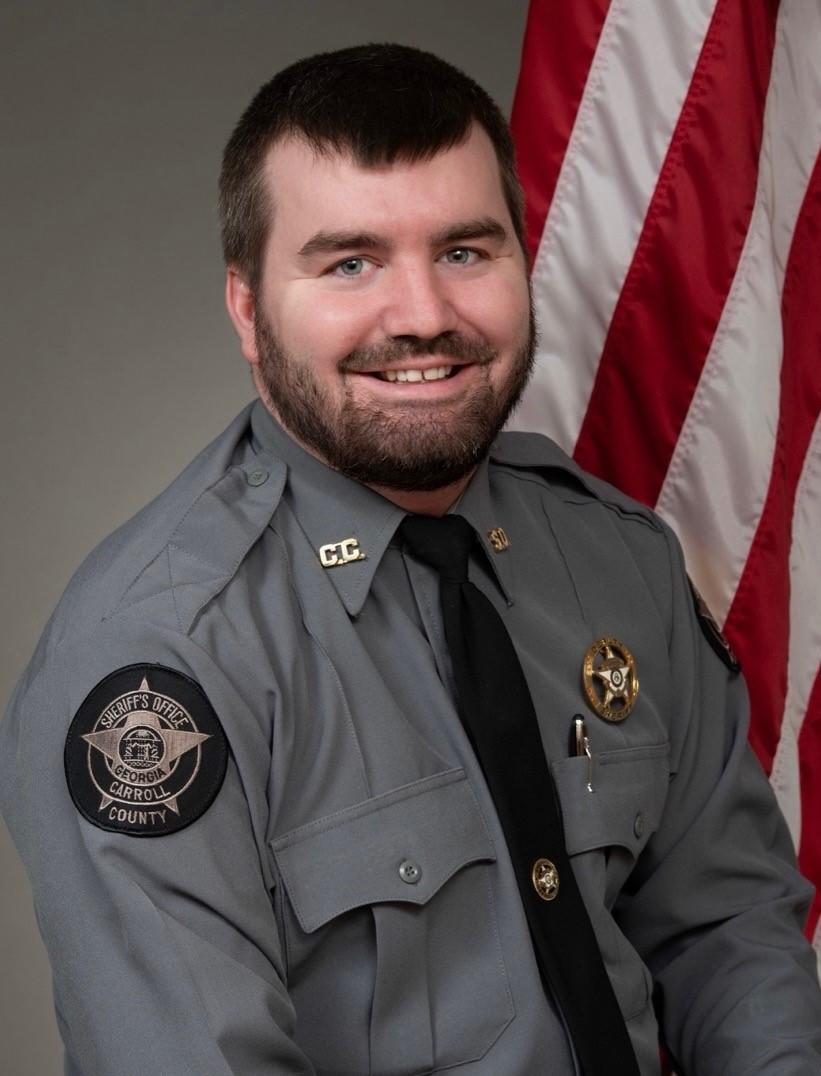 Carroll Co sheriff's deputy, 30-year-old Investigator Taylor Bristow, is shown in this posed official photo.