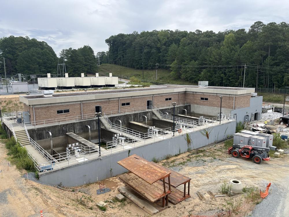 The old facility at the Big Creek Water Reclamation Plant used sand to help clean wastewater, but now they've upgraded to using membranes.
