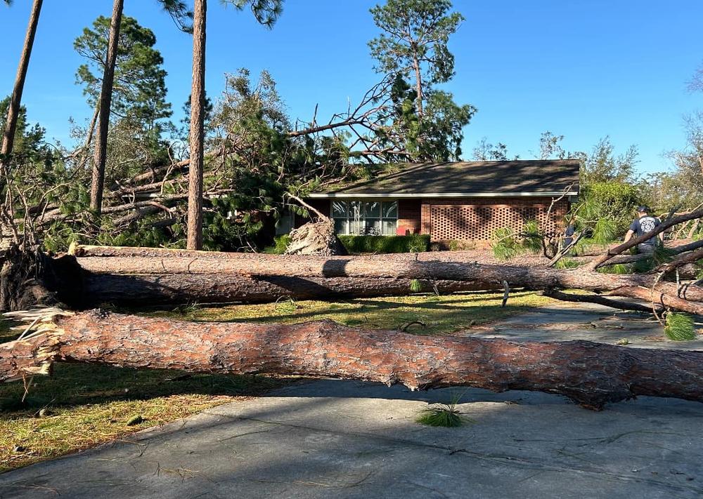  Storm damage in Coffee County, Georgia Emergency Management Agency Facebook.
