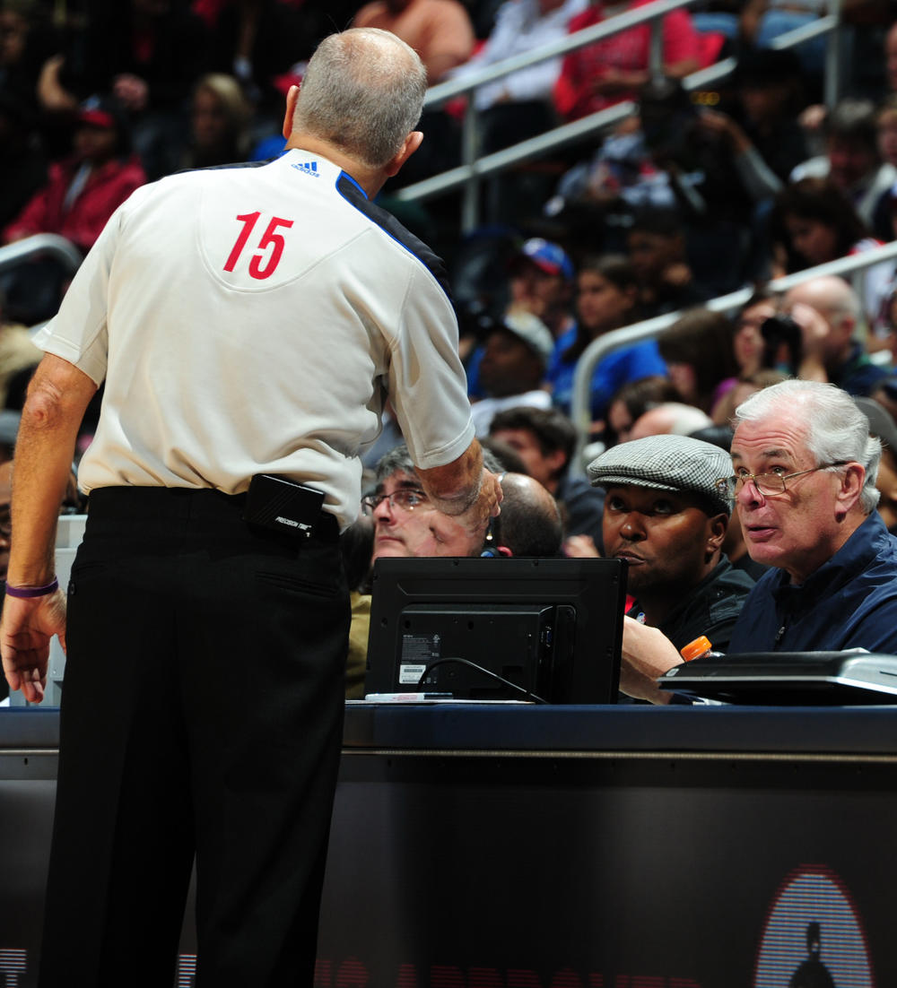 Hawks scorekeeper John Darnall