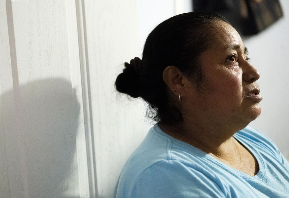 Delia Gomez described how Hurricane Helene threw wood around her South Georgia trailer home in September.