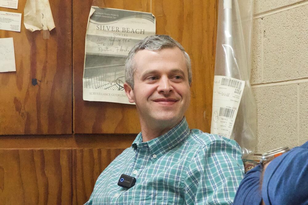 Darrell Benton left his career as a radiologist to help out his father Allan with the family meat business.