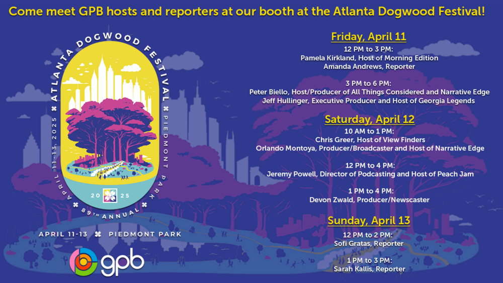 GPB's lineup for the 2025 Dogwood Festival.
