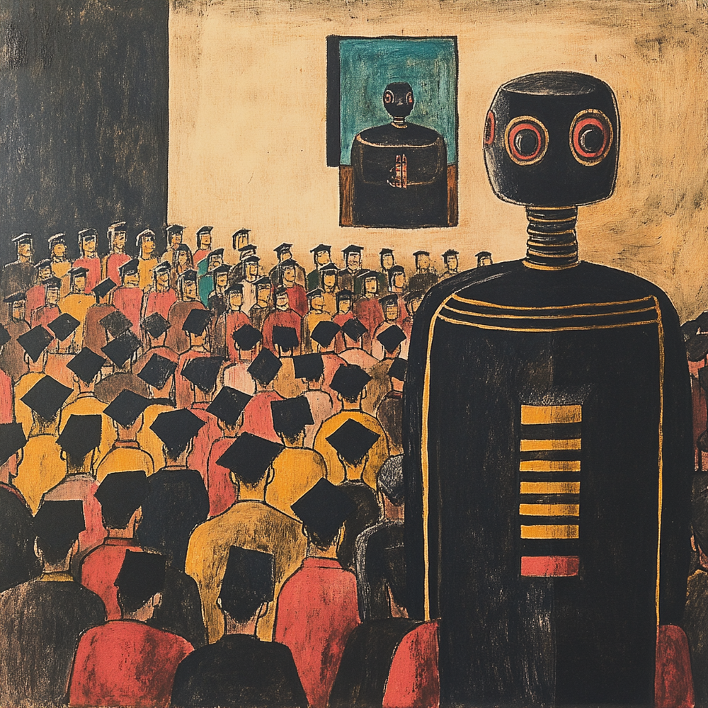 Some universities are using AI to help read student names at graduation ceremonies. Image by Midjourney AI