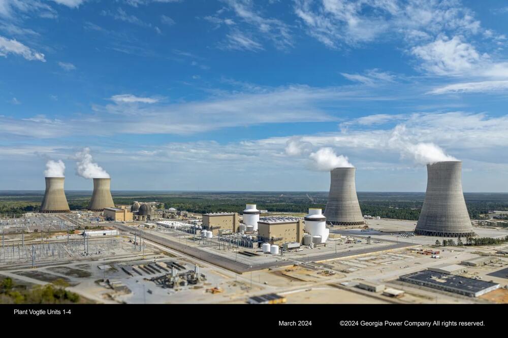 The cost of expanding Plant Vogtle, shown here in March 2024, ballooned to more than $36 billion, resulting in higher bills for residential customers. Credit: Georgia Power
