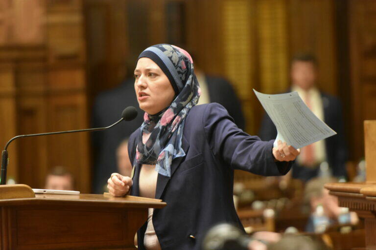  Rep. Ruwa Romman argues against the RFRA bill. Ross Williams/Georgia