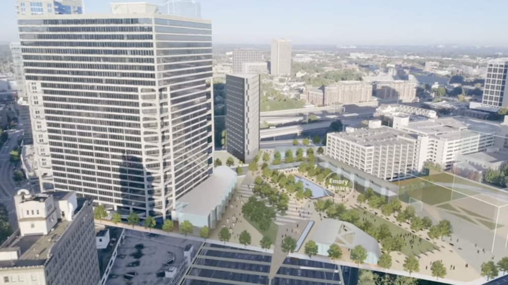 the Stitch will create approximately 14 acres of urban greenspace and transportation enhancements atop a new, 3⁄4-mile platform spanning the Downtown Connector between Ted Turner Drive Piedmont Avenue. 