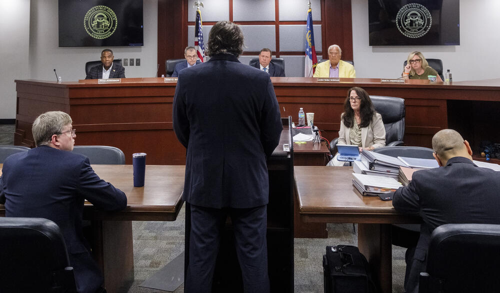 The five member Georgia Public Service Commission during the start of public hearings on Georgia Power’s 2025 Integrated Resource Plan Tuesday, May 27 in Atlanta.