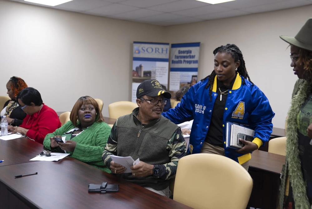 Georgians traveled up to 80 miles to speak at a public meeting about Pathways held by the Georgia Department of Community Health in Cordele in March. Credit: Nicole Craine for ProPublica