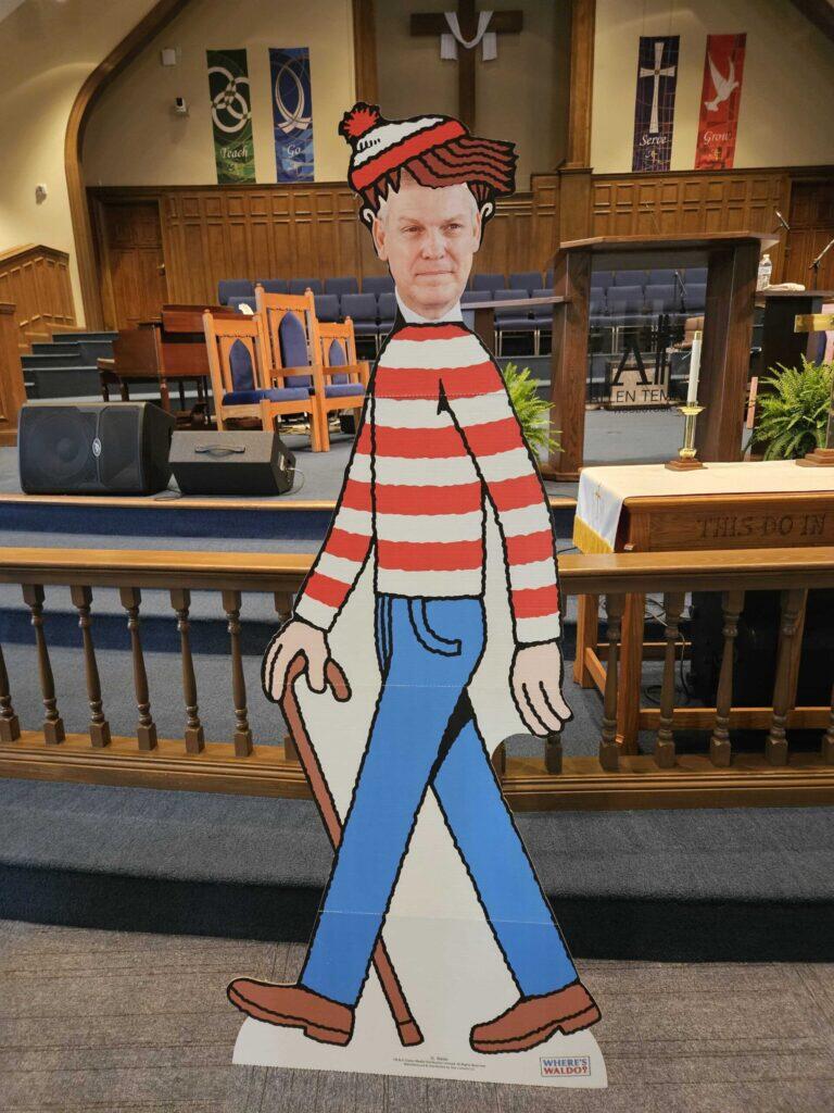 A Waldo prop mocking Congressman Barry Loudermilk. Ross Williams/Georgia Recorder