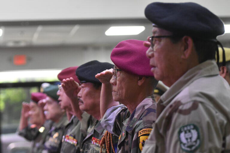 Vietnamese service members participate in a ceremony marking the 50th anniversary of the fall of Saigon. Ross Williams/Georgia Recorder
