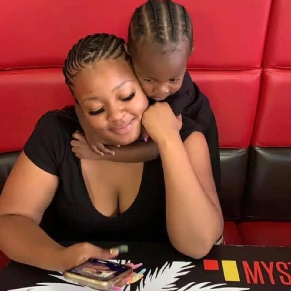 Adriana Smith and her son