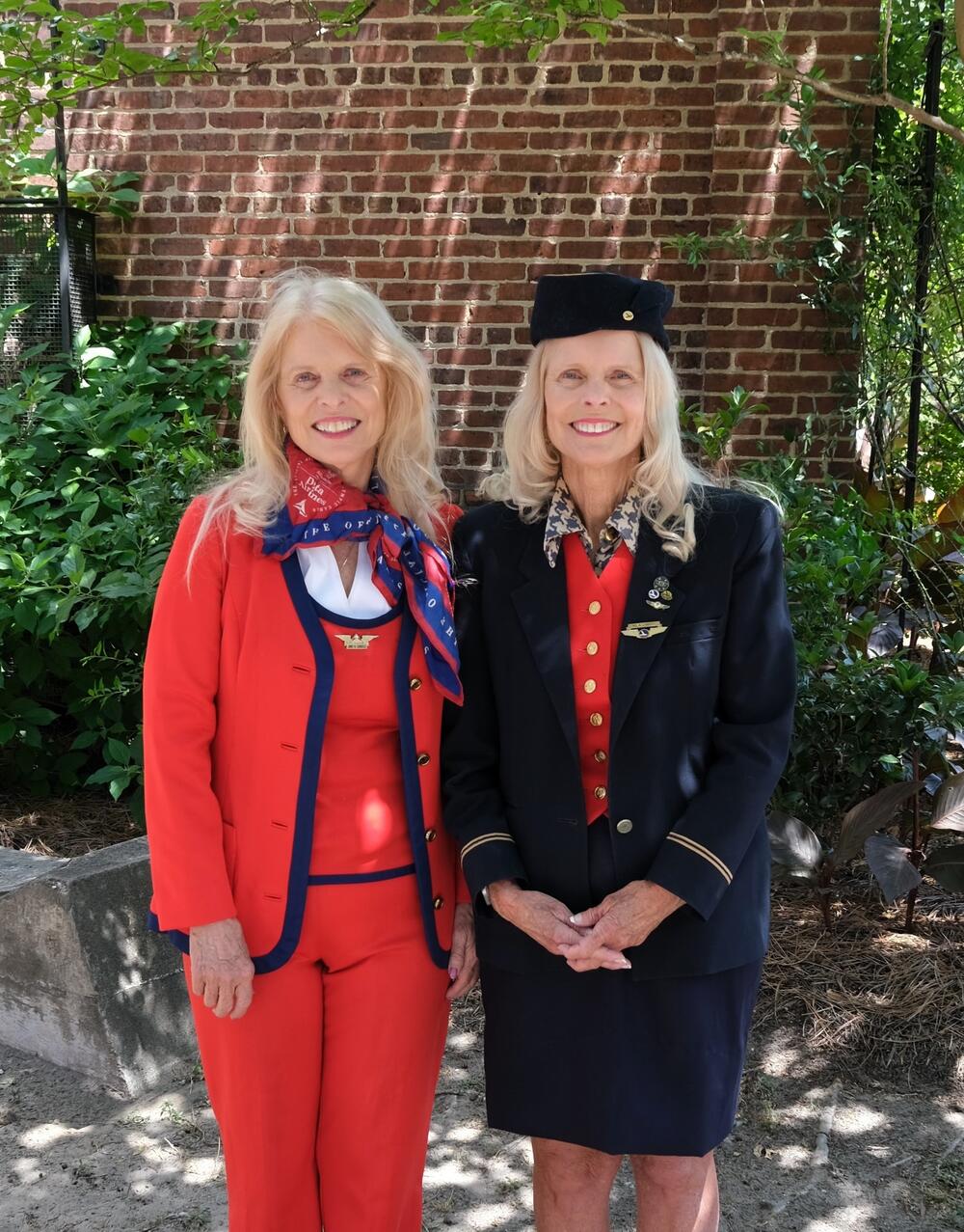 June and Becky pose for a portrait after their appraisal.