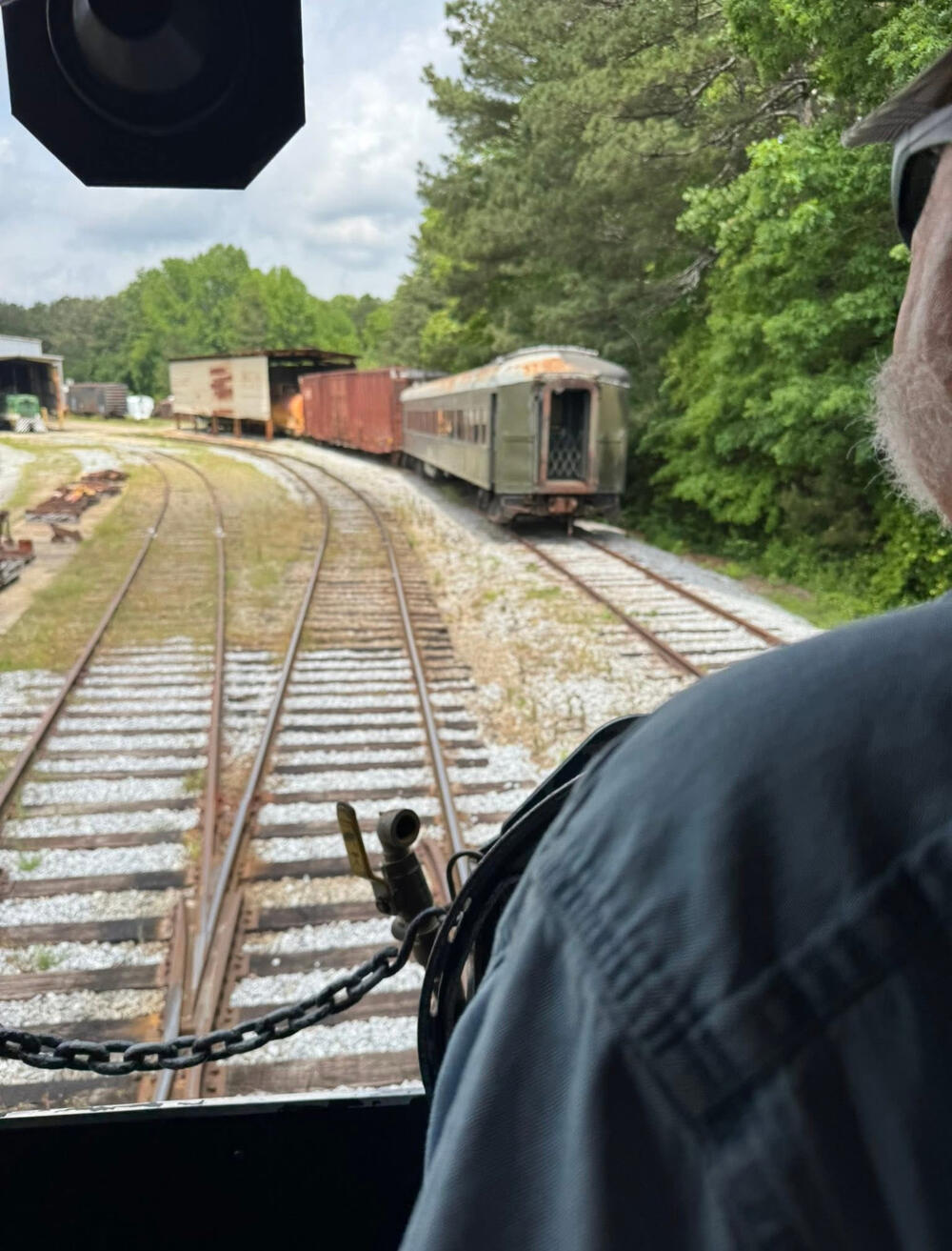 View from a brief train ride at the Southeastern Railway Museum.