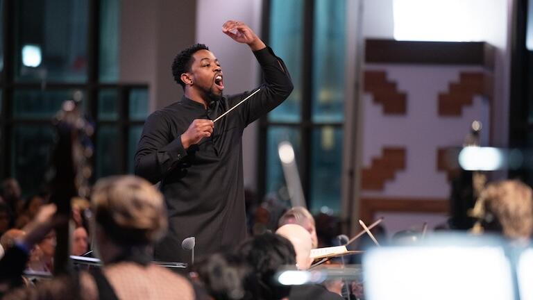 Conductor Jonathan Taylor Rush.