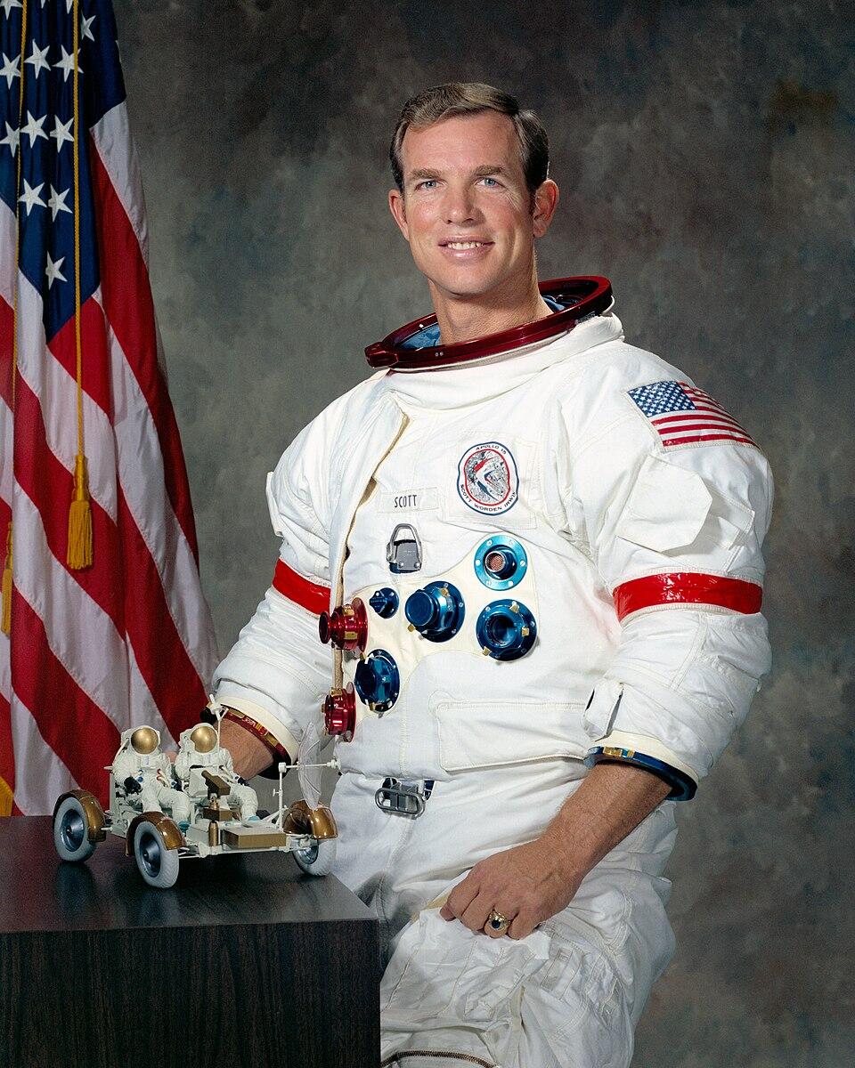 NASA astronaut David R. Scott in an official Apollo 15 portrait