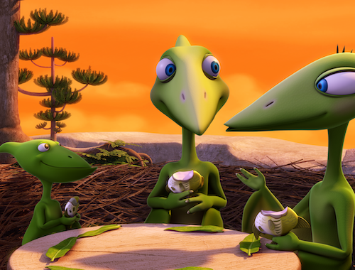"Dinosaur Train" snack time